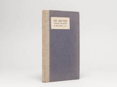 Gill: Id Quod Visum Placet. 1926