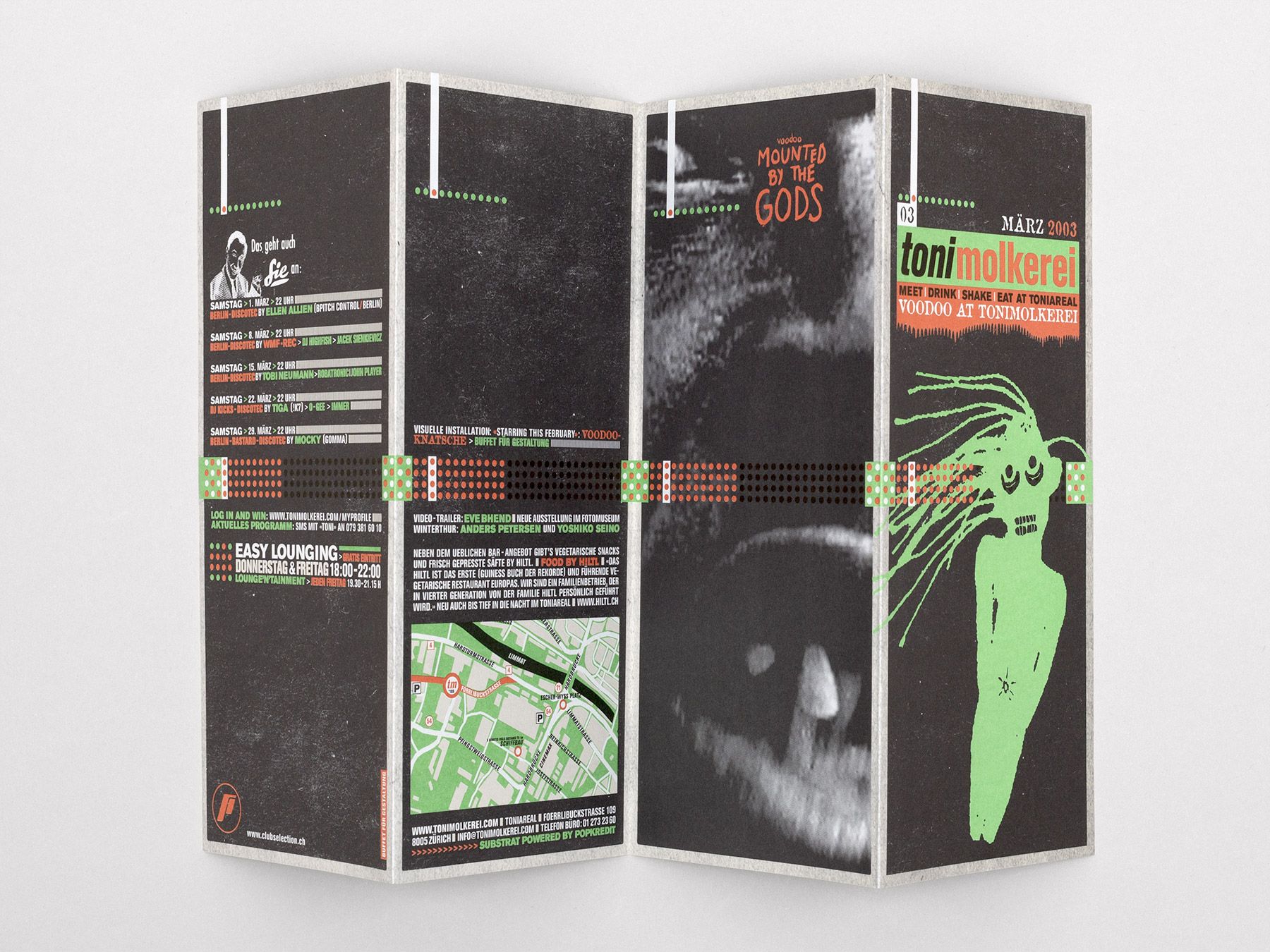 Toni Molkerei. März 2003., Buffet für Gestaltung