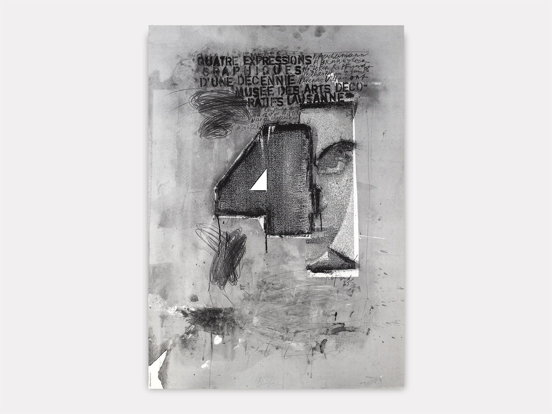 Quatre expressions graphiques d’une décennie., Roger Pfund