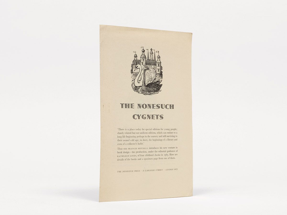 The Nonesuch Cygnets., [Nonesuch Press]
