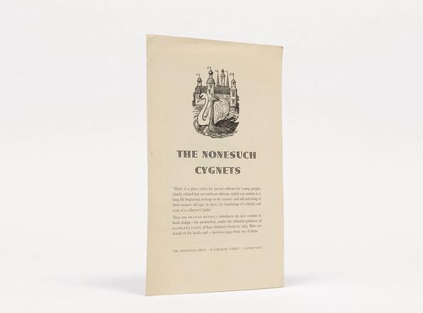 The Nonesuch Cygnets., [Nonesuch Press]