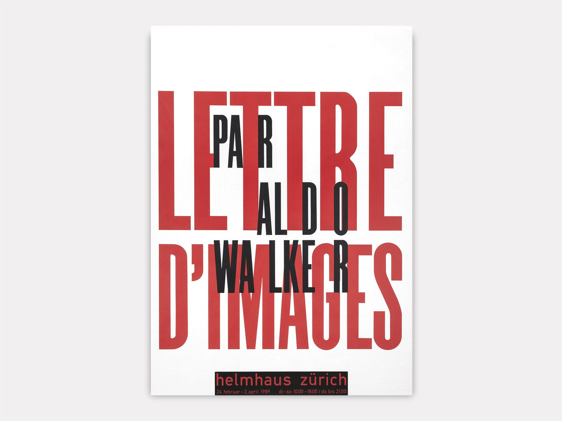 Lettre d’Image par Aldo Walker., Roli Fischbacher