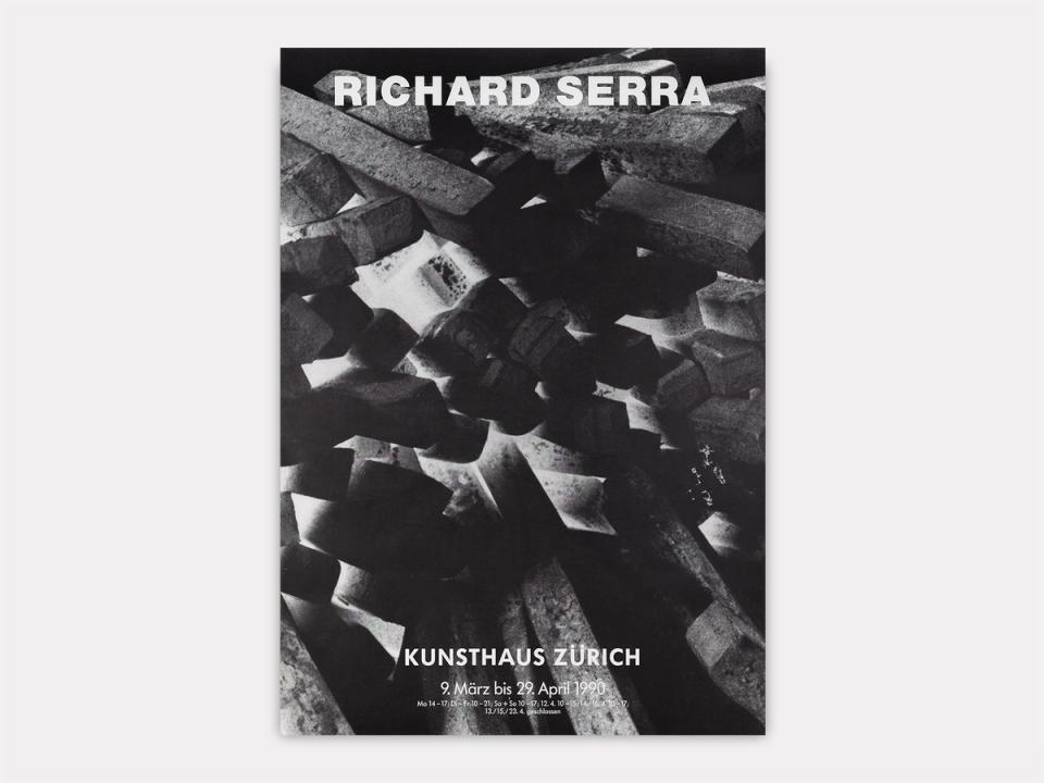 Richard Serra. Kunsthaus Zuerich. 1990