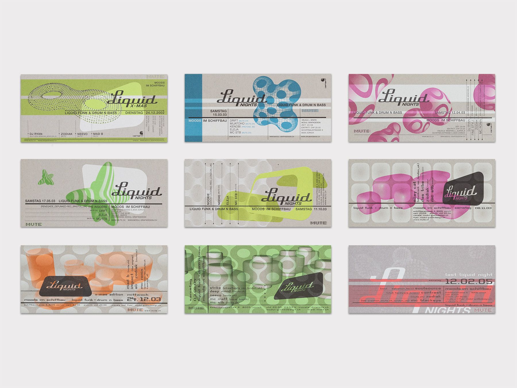 Liquid Nights., Modul Grafikdesign