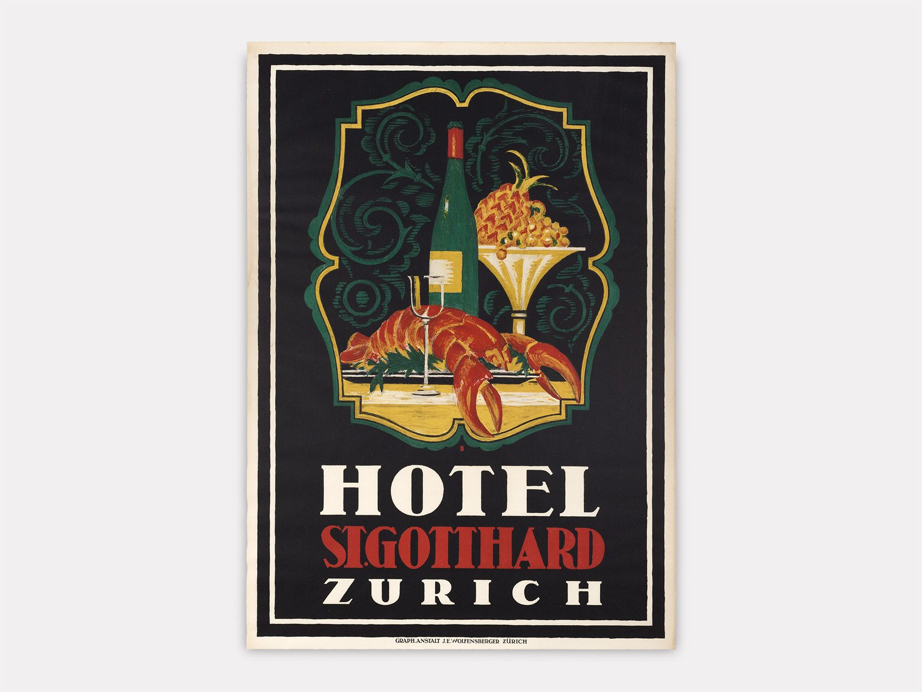 Hotel St. Gotthard., Otto Baumberger