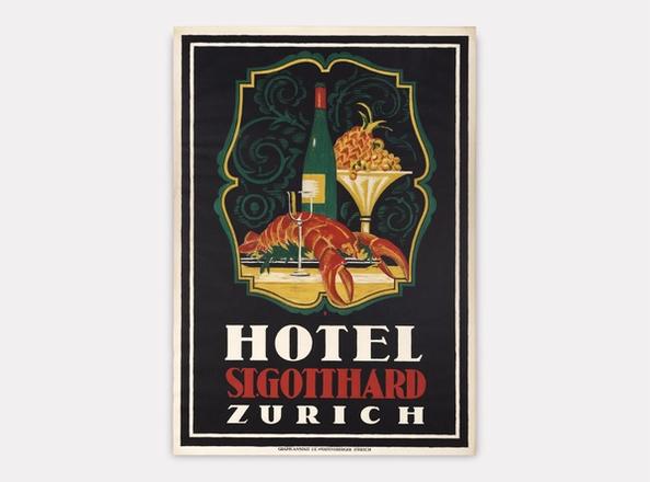 Hotel St. Gotthard., Otto Baumberger
