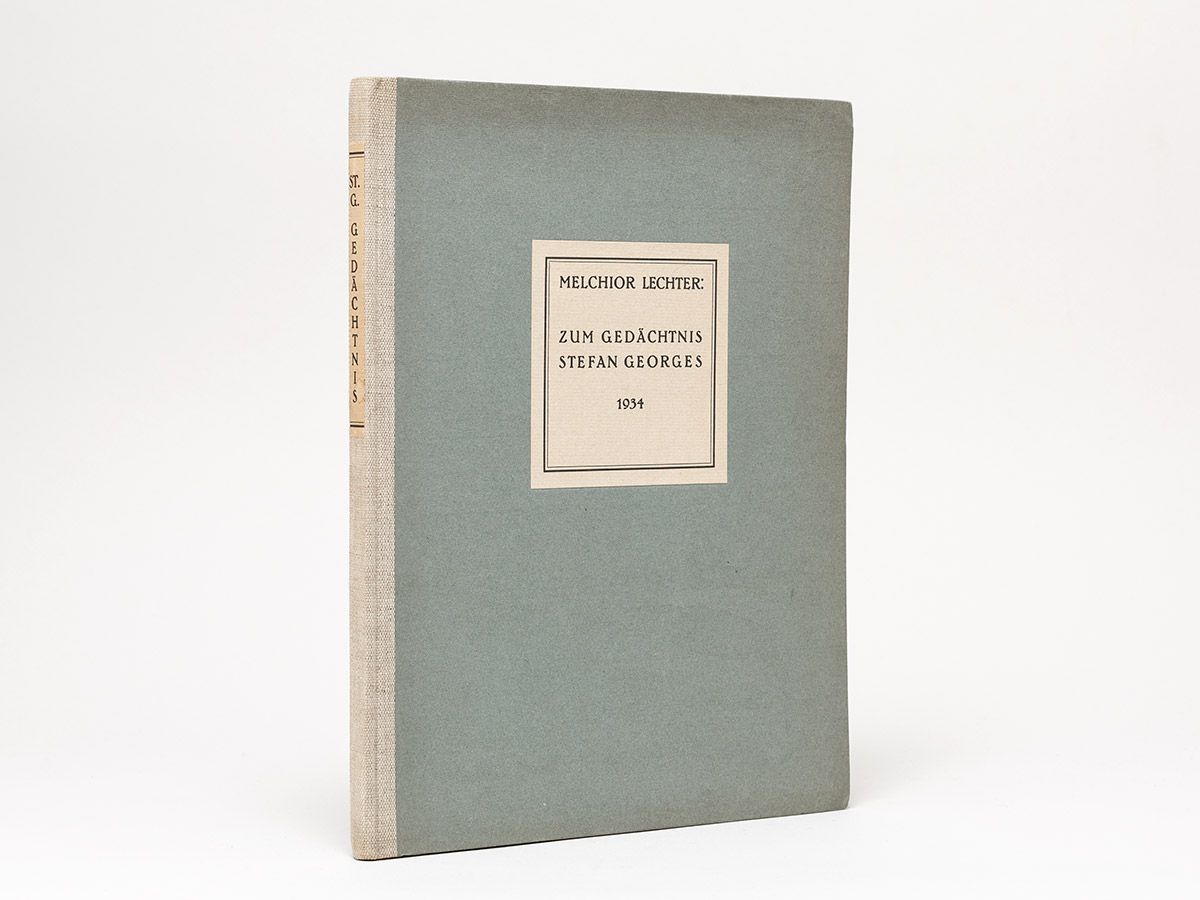 Zum Gedächtnis Stefan Georges., Lechter, Melchior