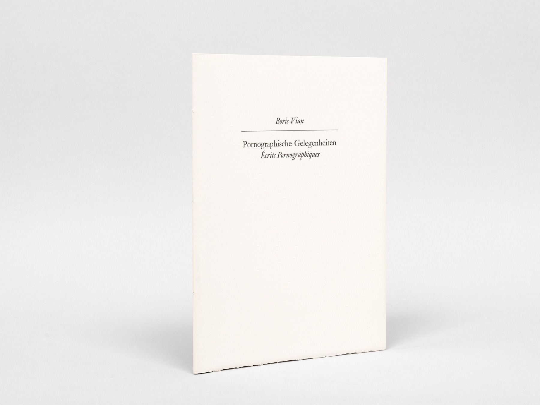 Pornographische Gelegenheiten. [Und] Korrekturfahne., Vian, Boris