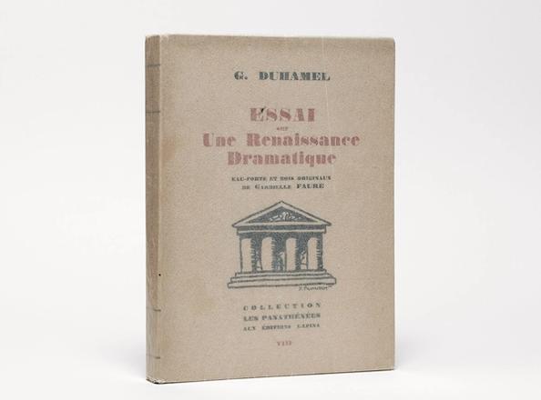 Essai sur une renaissance dramatique., Duhamel, Georges