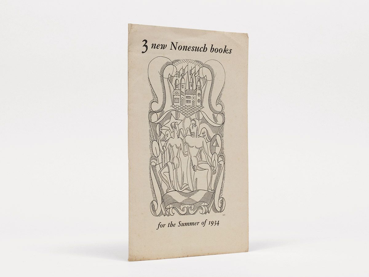3 new Nonesuch books for the summer of 1934., S[tephen] P[otter]; W[inifred] H[enderson]; D[avid] G[arnett]