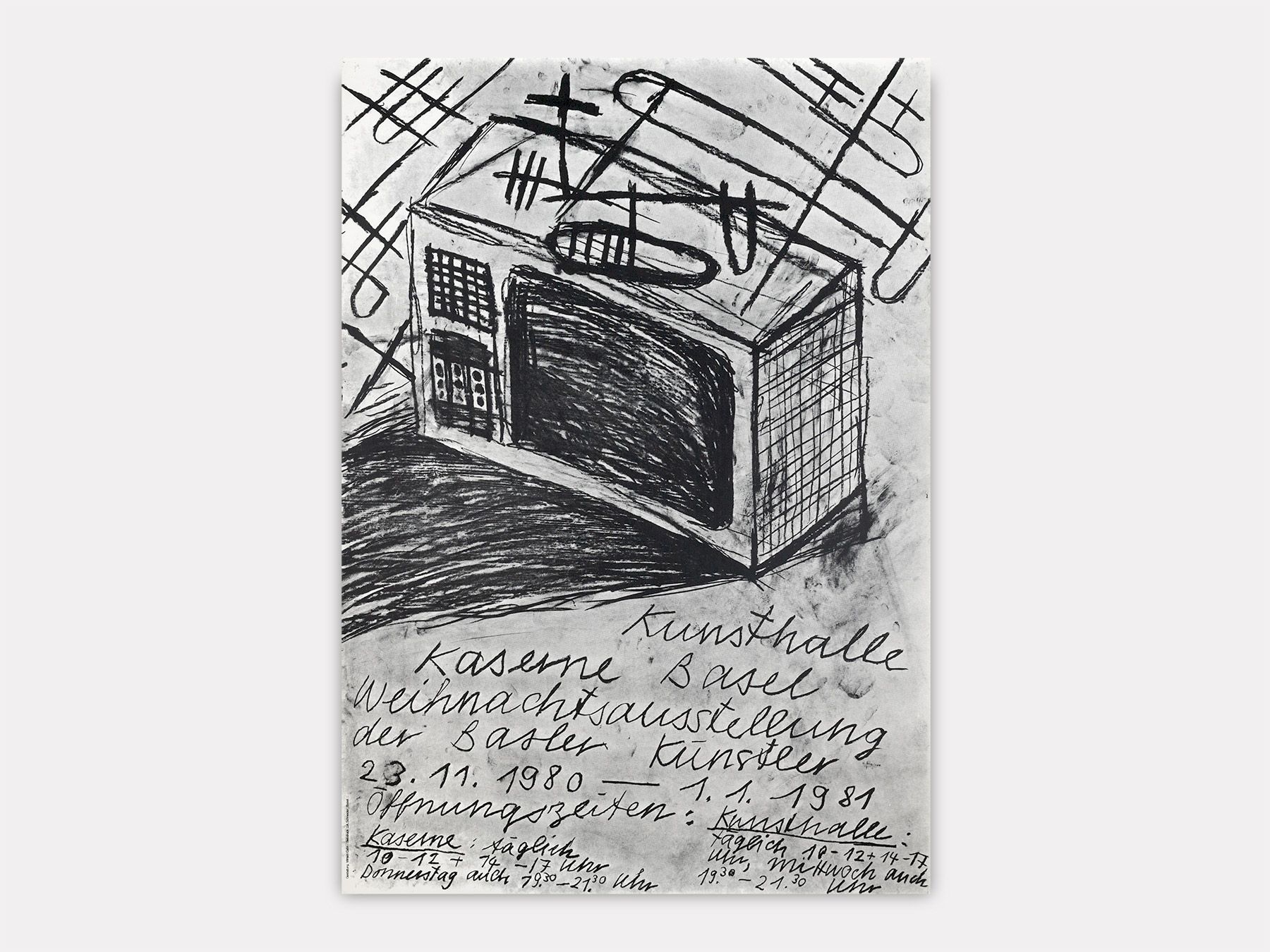 Weihnachtsausstellung der Basler Künstler., Miriam Cahn