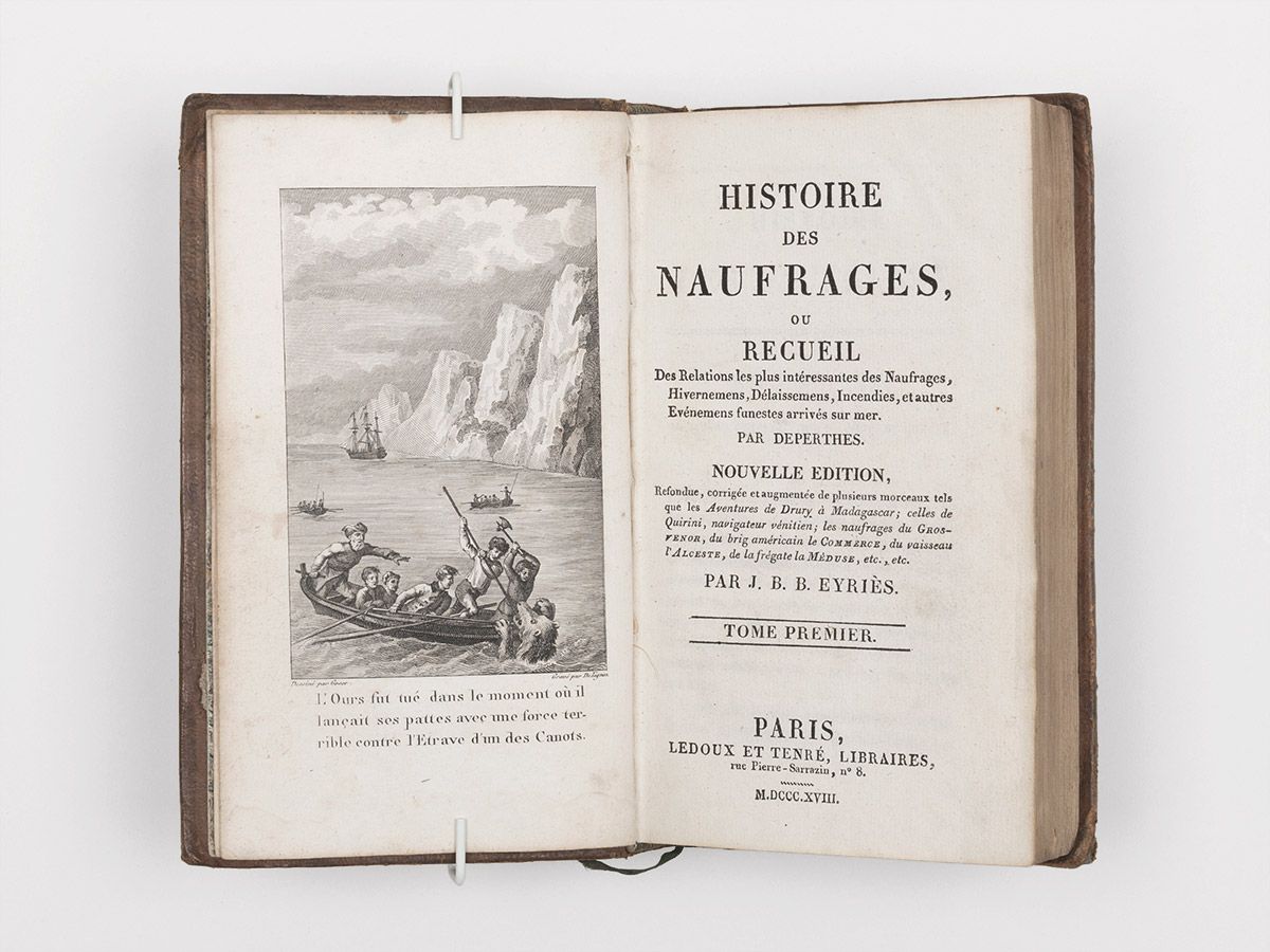 Histoire des naufrages ou recueil. [Tome 1]., Deperthes, [Jean-Louis-Hubert-Simon]; Eyriès, J.[ean-] B.[aptiste-] B.[enoît]