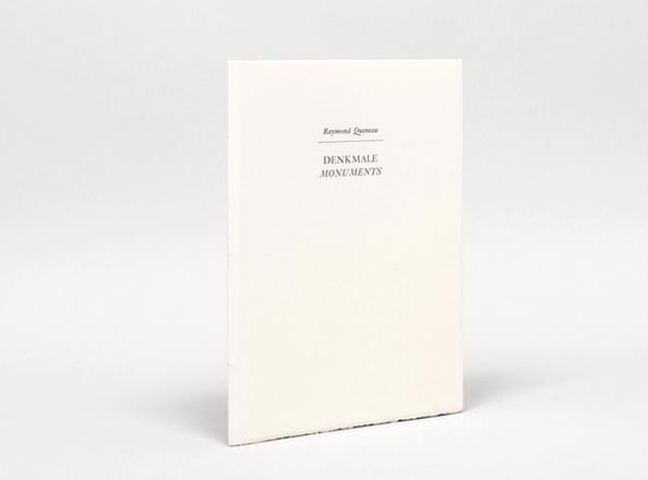 Denkmale. Monuments., Queneau, Raymond