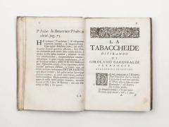 Baruffaldi: La tabaccheide. 1714