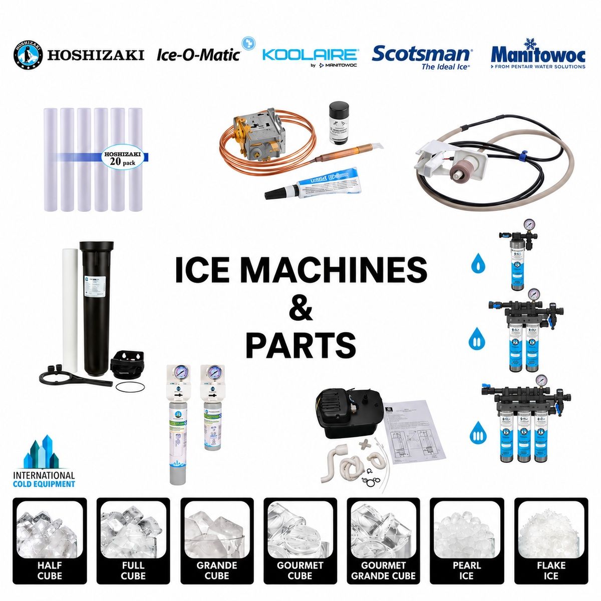 Ice Machines Brands & Parts