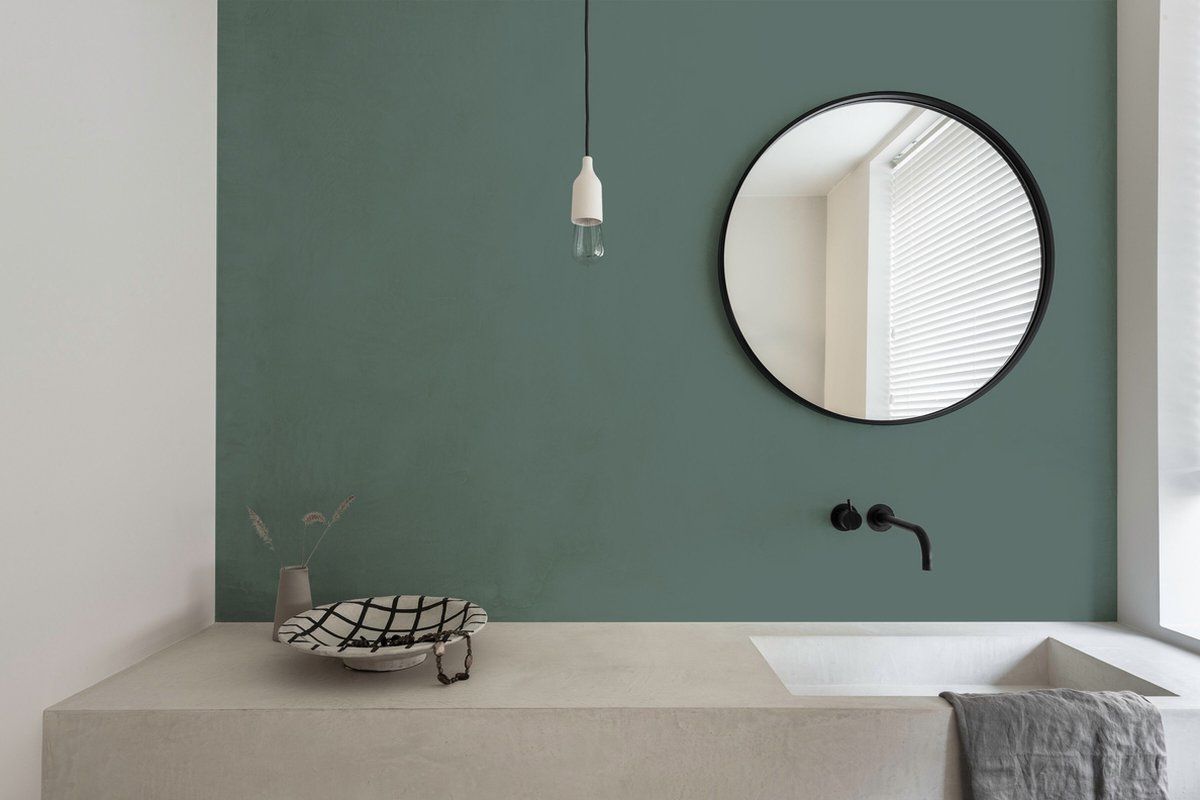 Groen op de Muur Groene Muurverf Inspiratie Makeover.nl