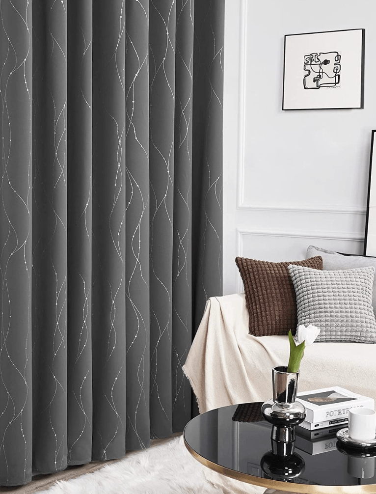 Deconovo Verduisterende Thermo Gordijnen met Pencil Tape Moderne Isolerende Gordijnen voor Slaapkamer en Woonkamer, 280×175 CM, Khaki, 1 Panelen