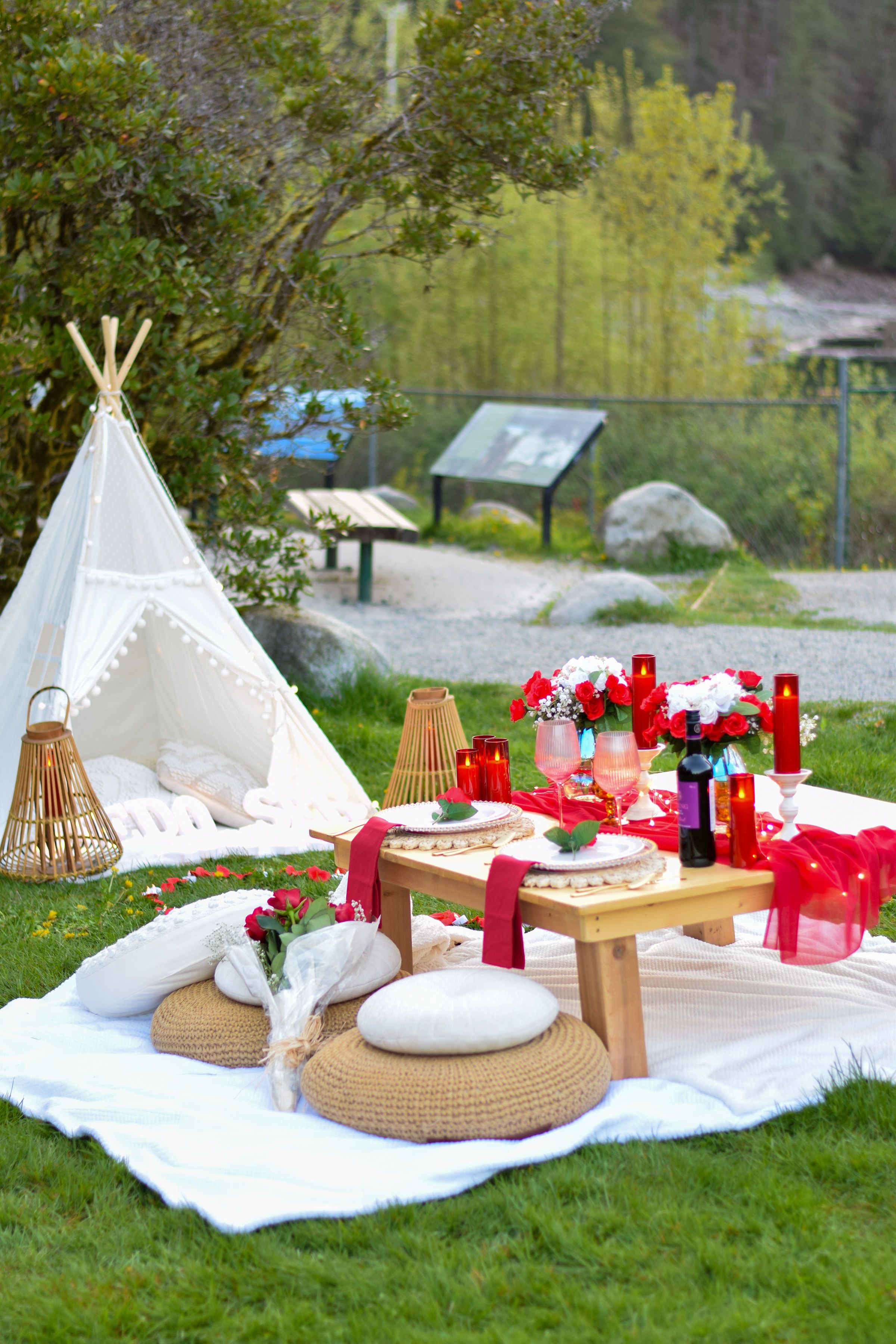 Luxury picnic setup by Thara
