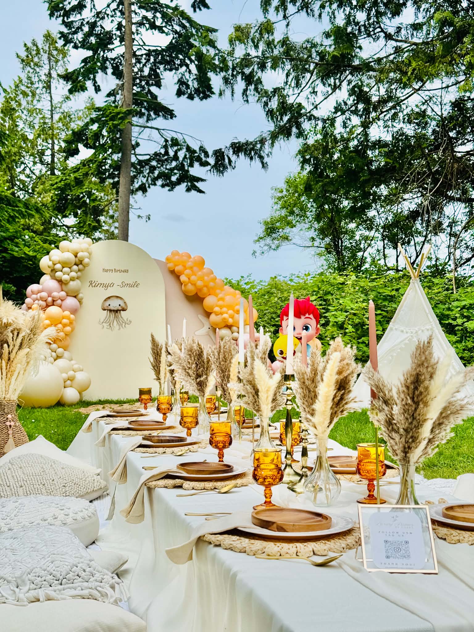 Luxury picnic setup by Thara
