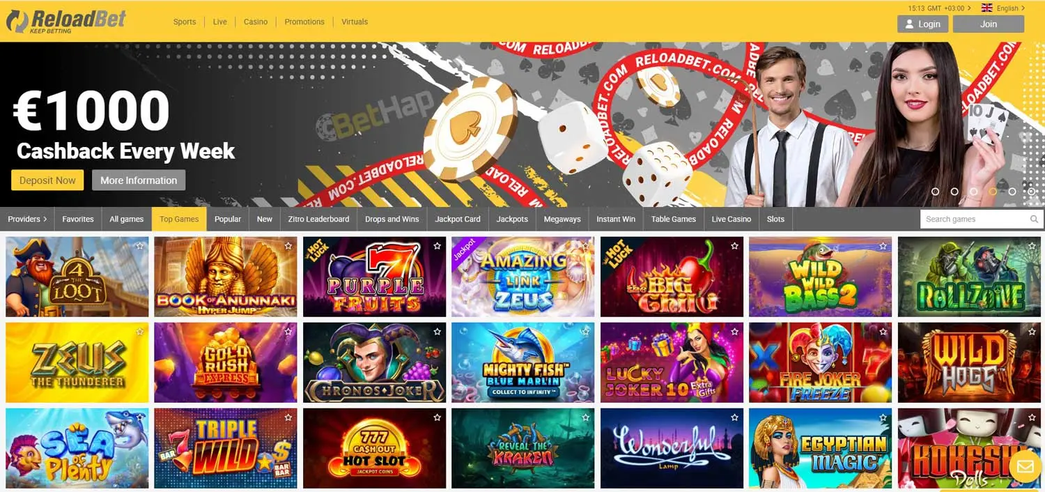 ReloadBet Casino Web