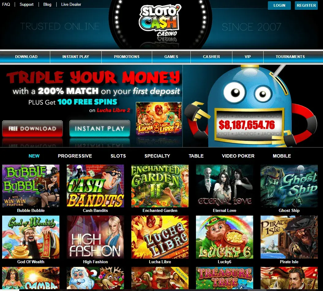 SlotoCash.im Web