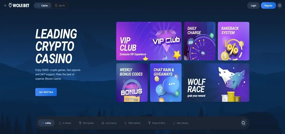 Wolfbet Casino Web