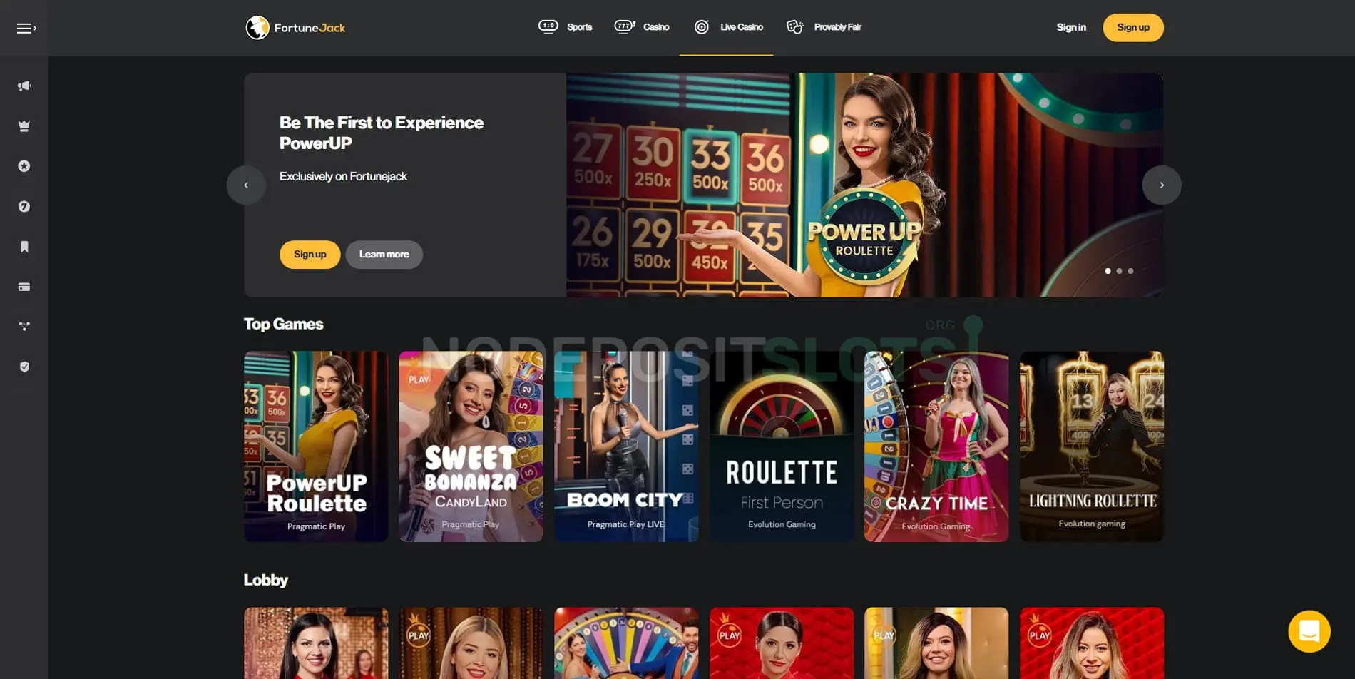FortuneJack Web