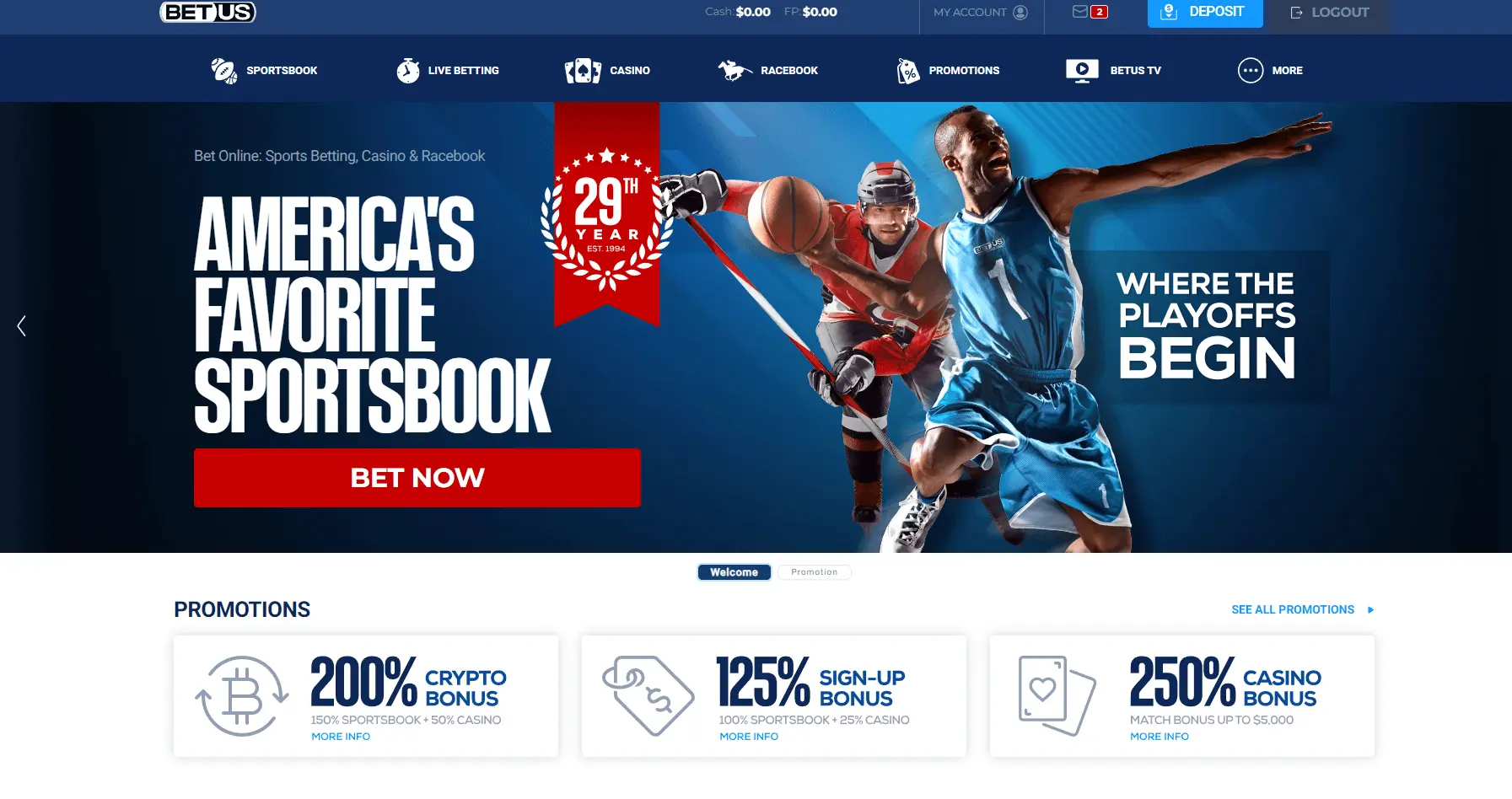 BetUS Casino Web