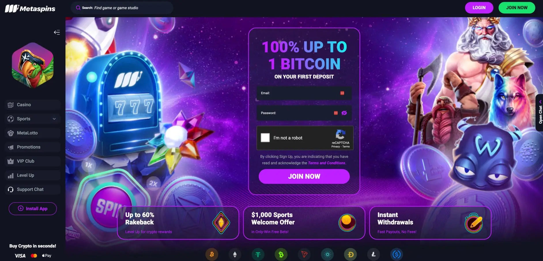 MegaPari Casino Web