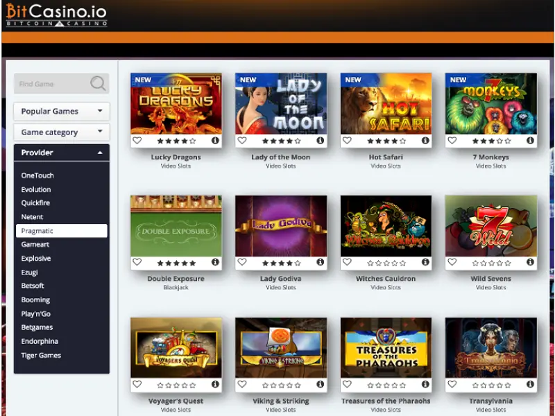 Bitcasino Web
