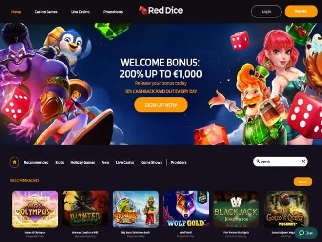 RedDice Casino Web