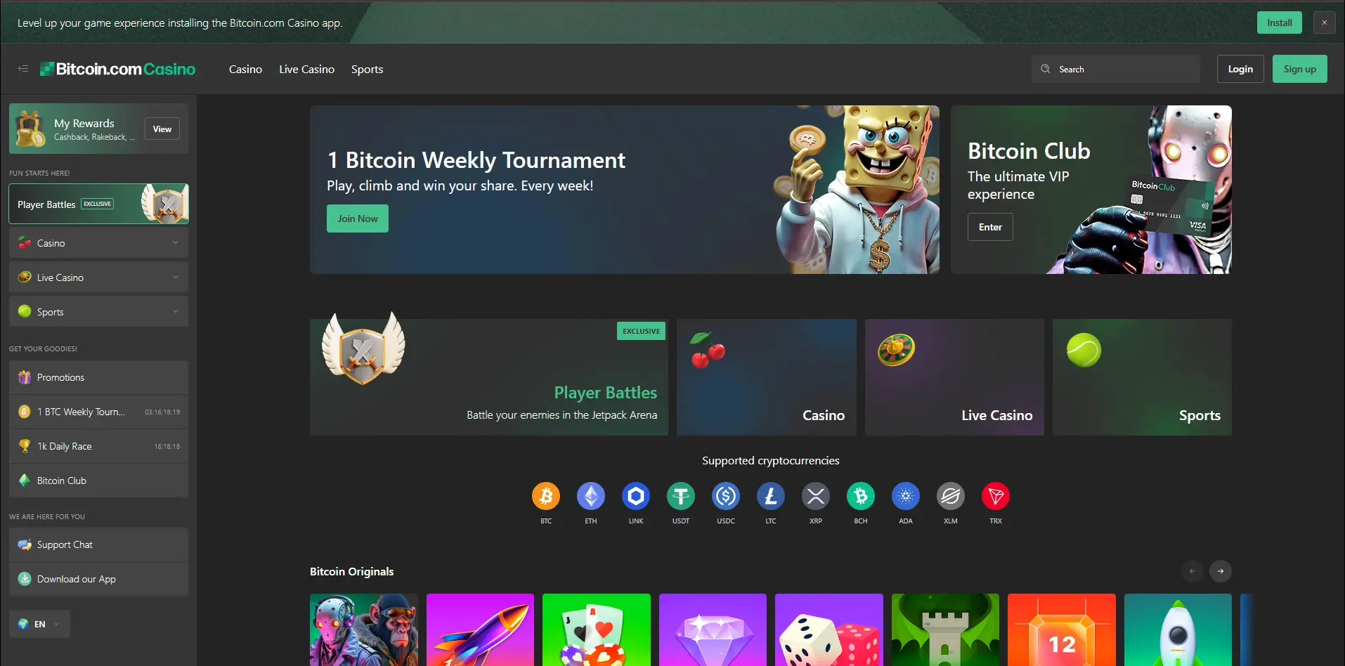 Casino Bitcoin Web