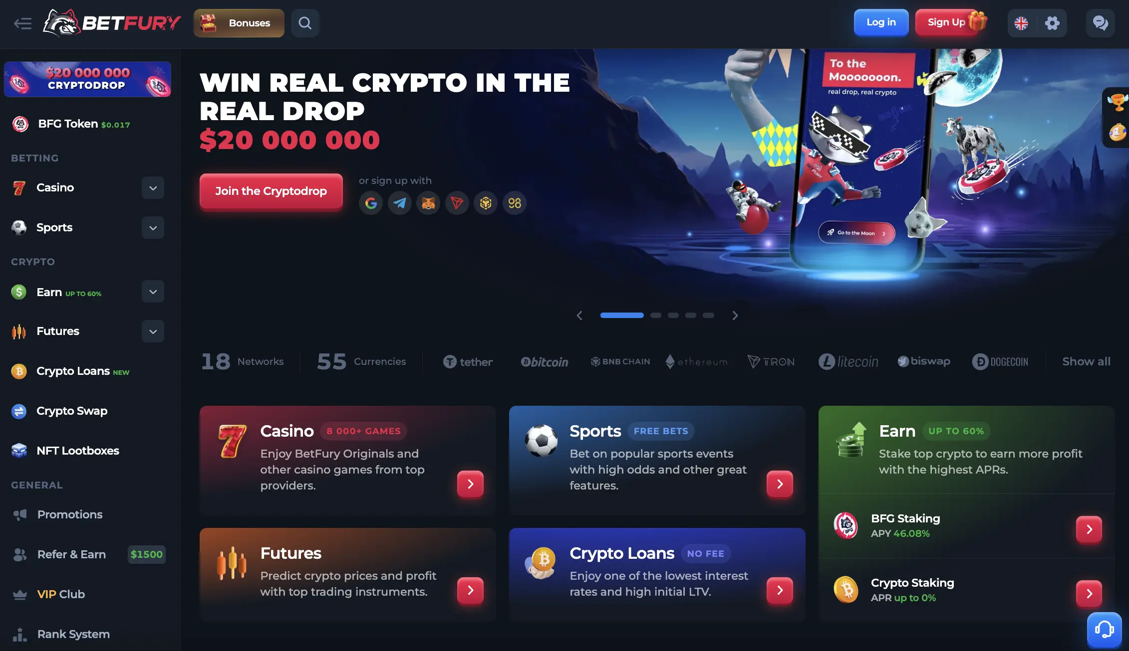 Betfury Casino Web