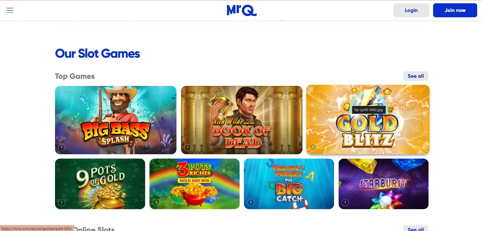 MrQ Casino Web