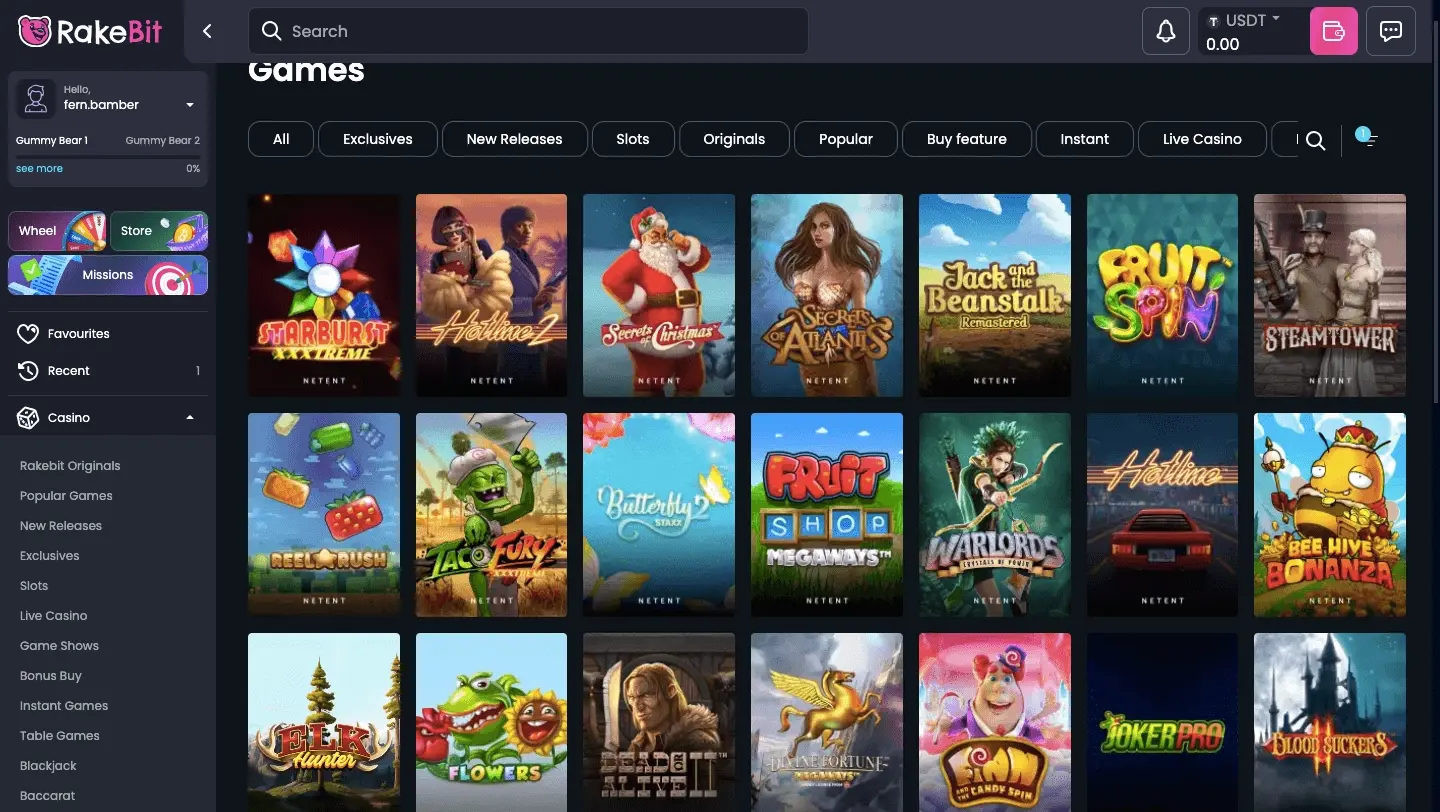 Rakebit Casino Web