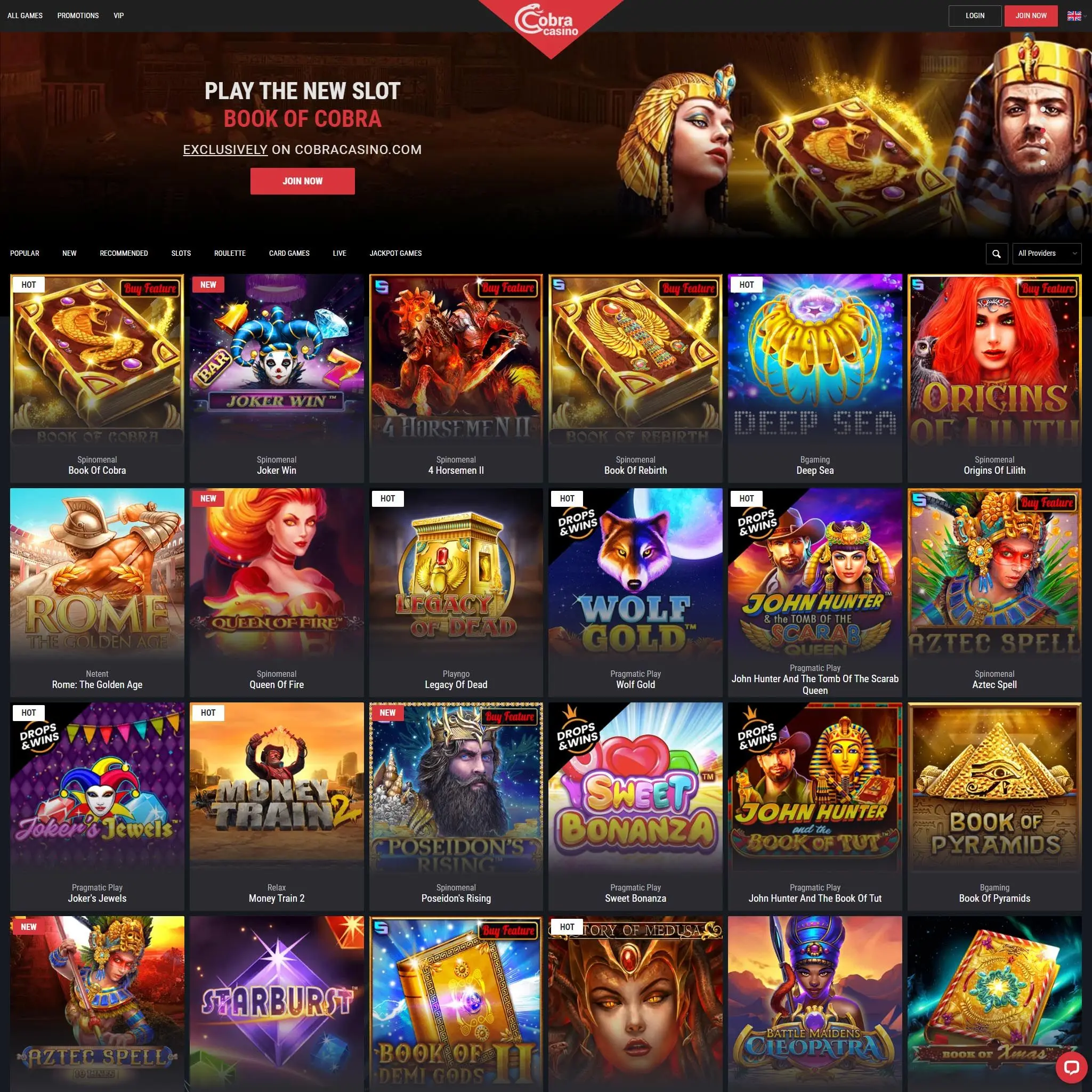 Cobra Casino Web