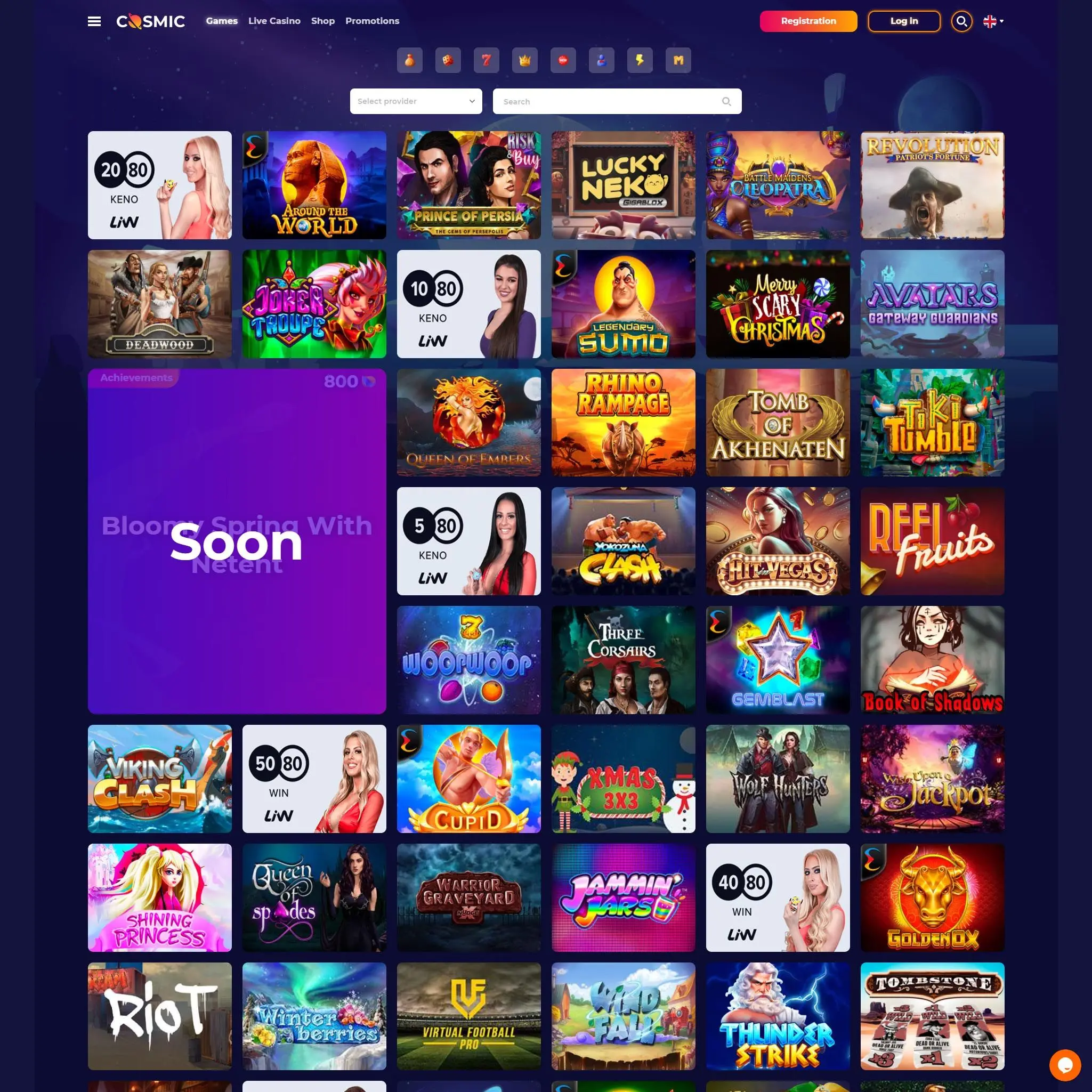 Cosmic Slot Casino Web