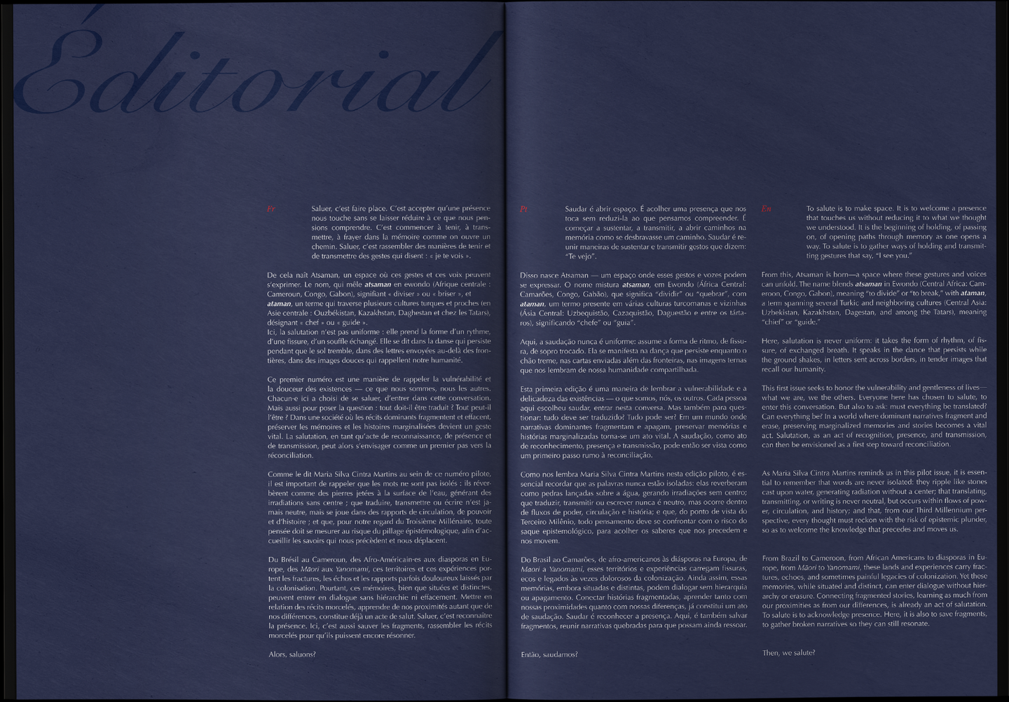 Spread of the Atsaman journal