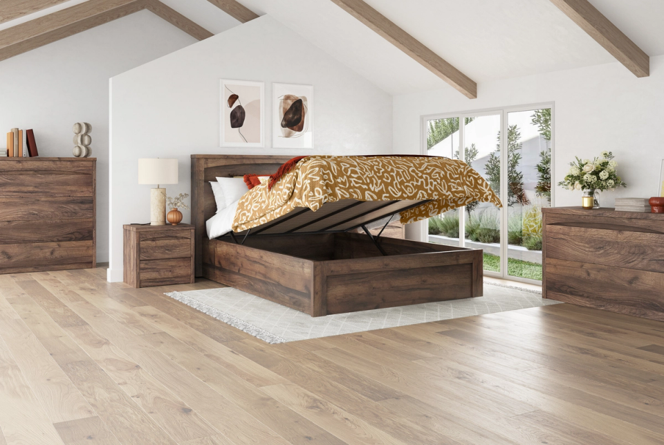 Rezo Roma Walnut Rome Bed Frame - Walnut - Beds n Dreams