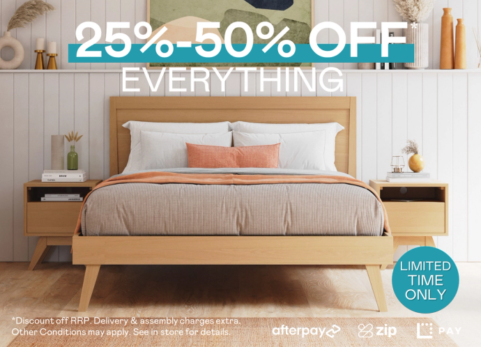 Afterpay on Mattresses & Bedroom Furniture