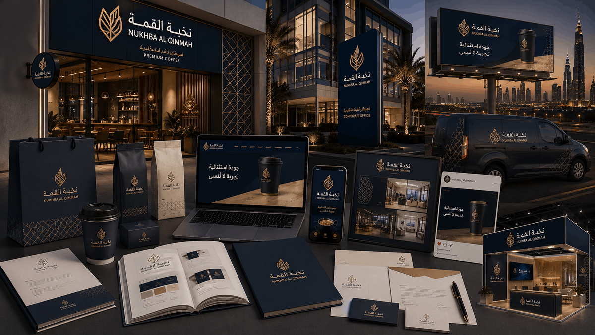 أمثلة عملية على بناء هوية بصرية قوية في السوق السعودي والخليجي