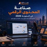 صناعة المحتوى الرقمي في السعودية 2026 | الدليل الكامل لبناء محتوى يجذب العملاء ويحقق النمو