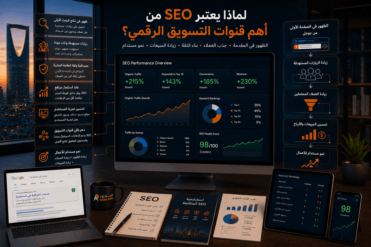 لماذا يعتبر SEO من أهم قنوات التسويق الرقمي؟
