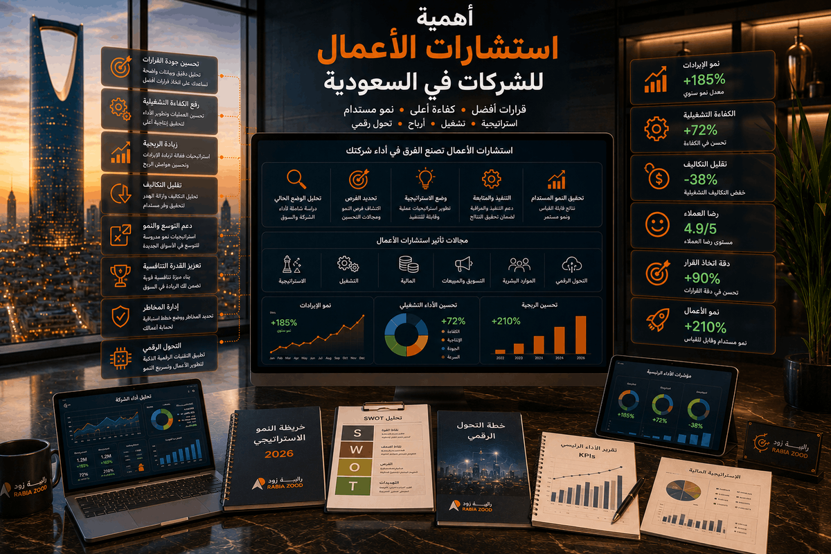أهمية استشارات الأعمال للشركات في السعودية