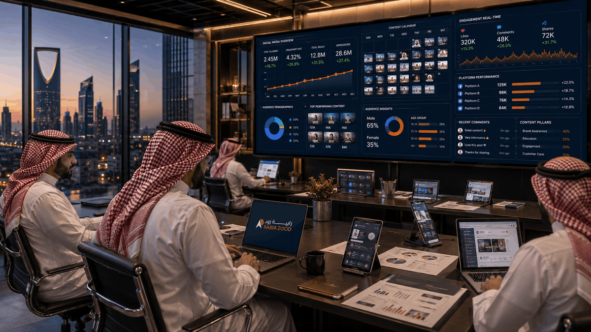 إدارة حسابات السوشيال ميديا للشركات في السوق السعودي