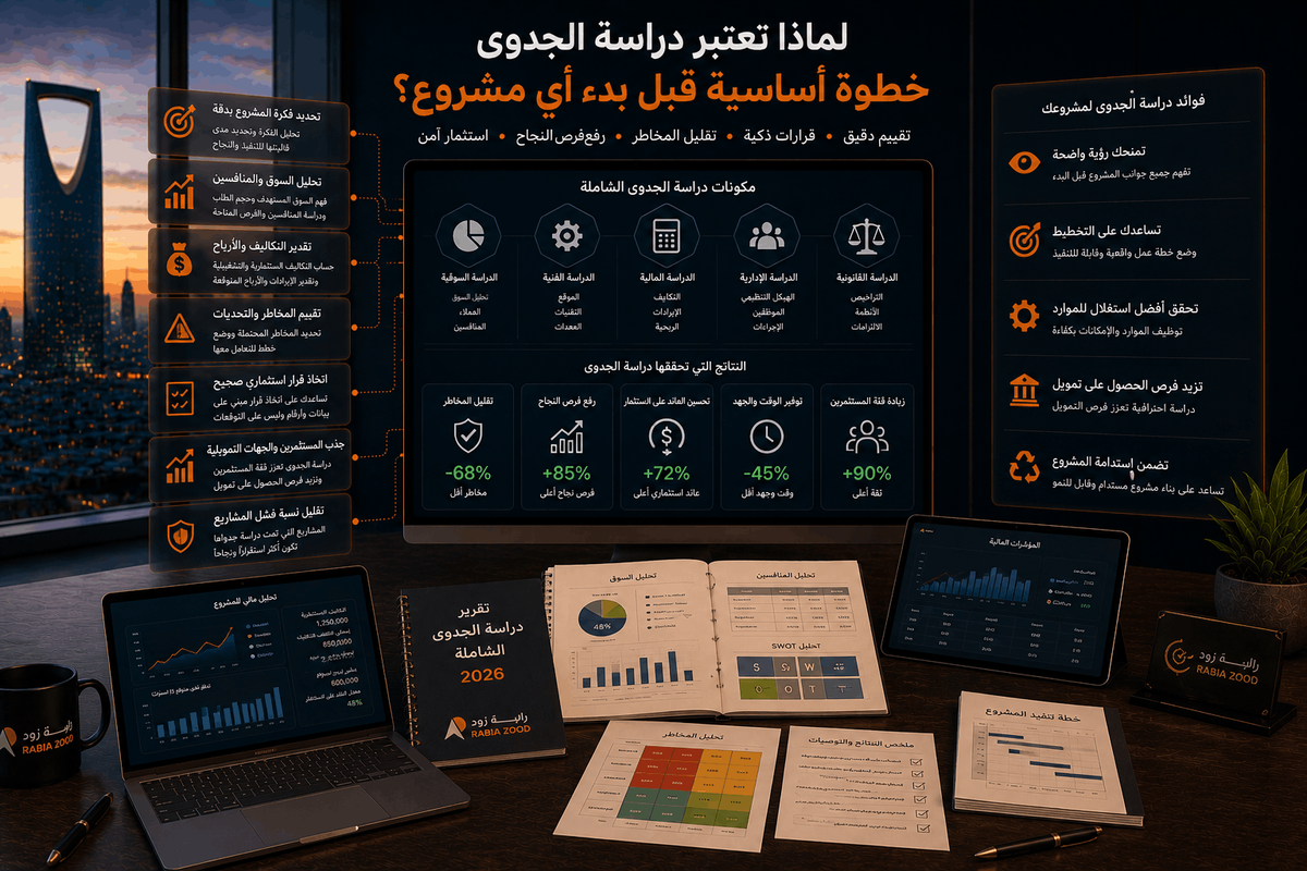 لماذا تعتبر دراسة الجدوى خطوة أساسية قبل بدء أي مشروع؟