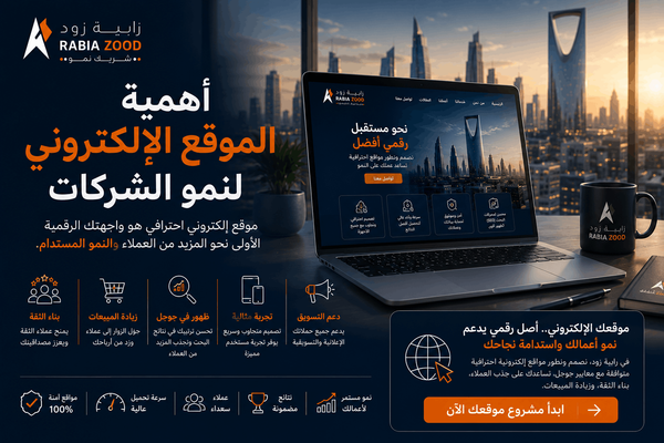 أهمية الموقع الإلكتروني لنمو الشركات | رابية زود