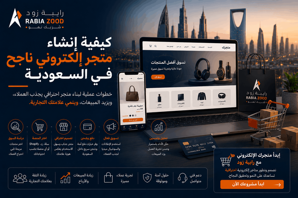 كيفية إنشاء متجر إلكتروني ناجح في السعودية | رابية زود