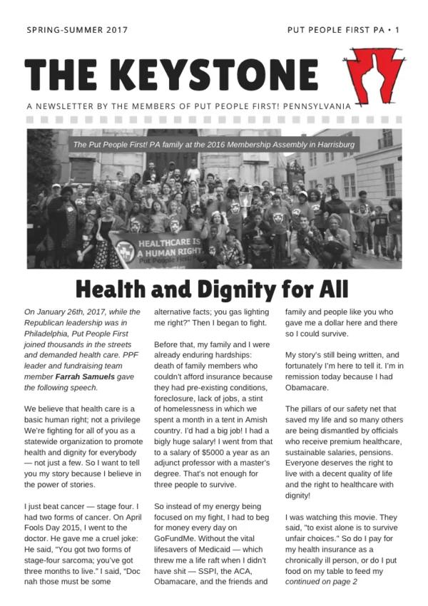 Cover of The Keystone, Spring/Summer 2017