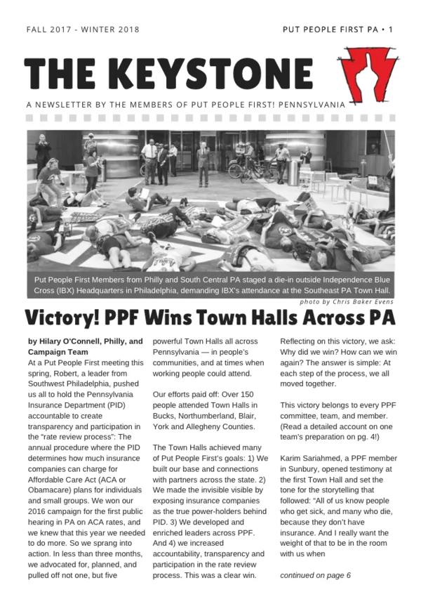 Cover of The Keystone, Fall 2017/Winter 2018